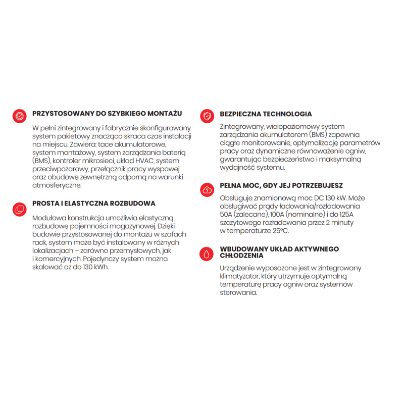 Magazyn energii przemysłowy (C&I) GSL-BESS-K100 kWh, AVIA SOLAR / GSL Energy (bez falownika)