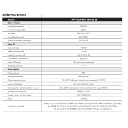Magazyn energii przemysłowy (C&I) All-in-One, 233 kWh, WH-TIANWU-100-233B, AVIA SOLAR / WHES PowerCore