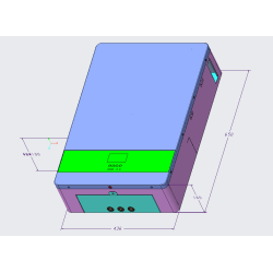 Magazyn energii 5.12 kWh (LV), GSL051100A-B-GBP2,  AVIA SOLAR / GSL Energy (naścienny)