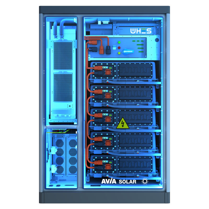 Wnętrze magazynu energii All-in-One WH TIANWU 100 233B