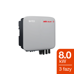 Widok obudowy inwertera hybrydowego 8 kW 3-fazowego WHES Copia WH-THA802