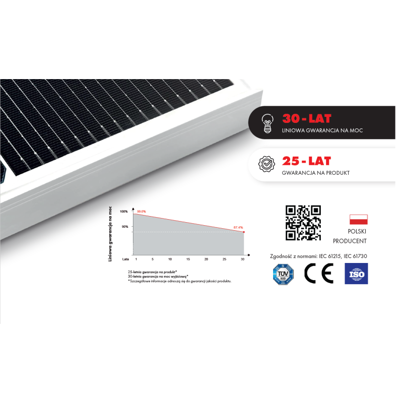 Panel fotowoltaiczny 595 W TOPCon bifacial silver frame - AVIA SOLAR 72-18X(ND)-F-595