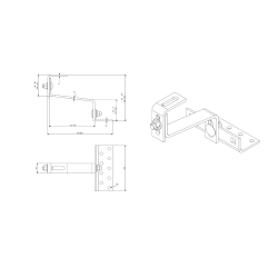 Uchwyt podwójnie regulowany Z-BD-3012 typu Vario