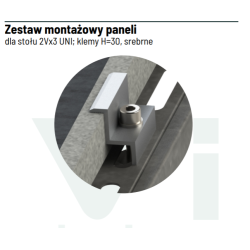 Zestaw montażowy do stołu VALUEIMPEX P-KG-1702 2Vx3 UNI klemy H-30, Srebrne
