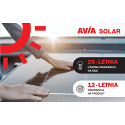 Panel fotowoltaiczny 410 W PERC monofacial full black - AVIA Solar Florence 410SF-BB.