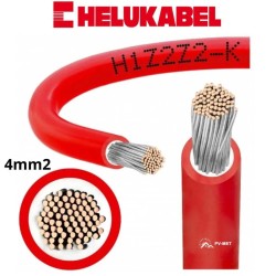 Przewód do instalacji PV HELUKABEL 18048770 H1Z2Z2-K 1x4, Czerwony 