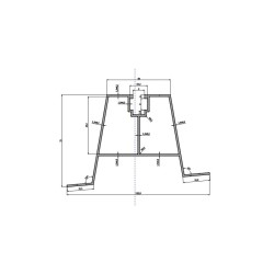 Profil trapezowy pochylony Z-BC-7430 T70 z uszczelką piankową 330 mm