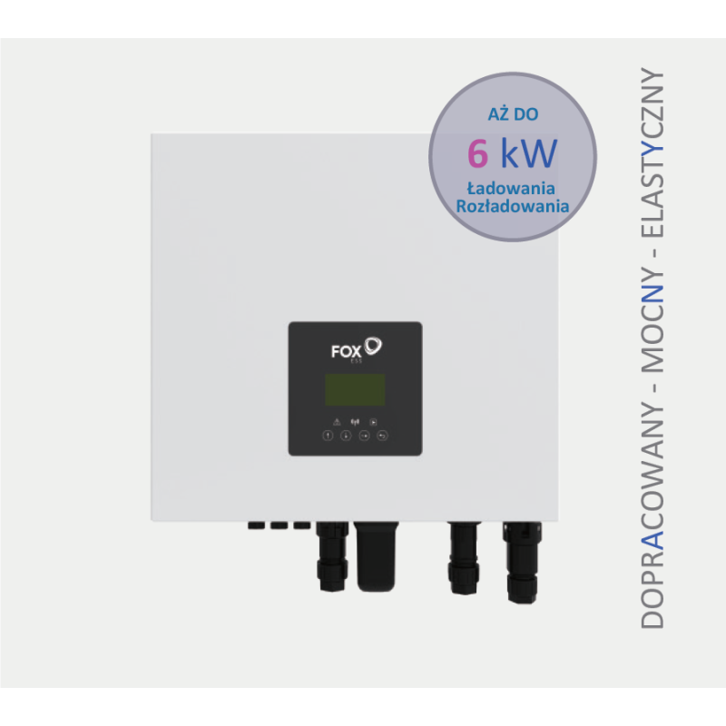 Ładowanie rozładowanie Falownik hybrydowy HV wysokonapięciowy FoxEss Jednofazowy Ładowarka AC H1-EAC1 3.0 3.7 4.6 5.0 6.0 kW