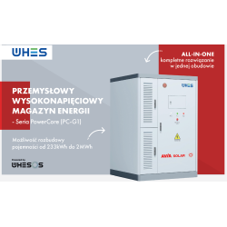 Magazyn energii przemysłowy (C&I) All-in-One 233 kWh  AVIA Solar / WHES PowerCore - WH-TIANWU-100-233B