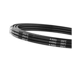Przewód silikonowy 4 AWG, Czarny
