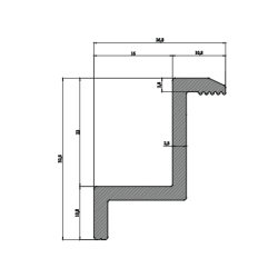 Klema końcowa  Z-BB-0030 Czarna 30 mm