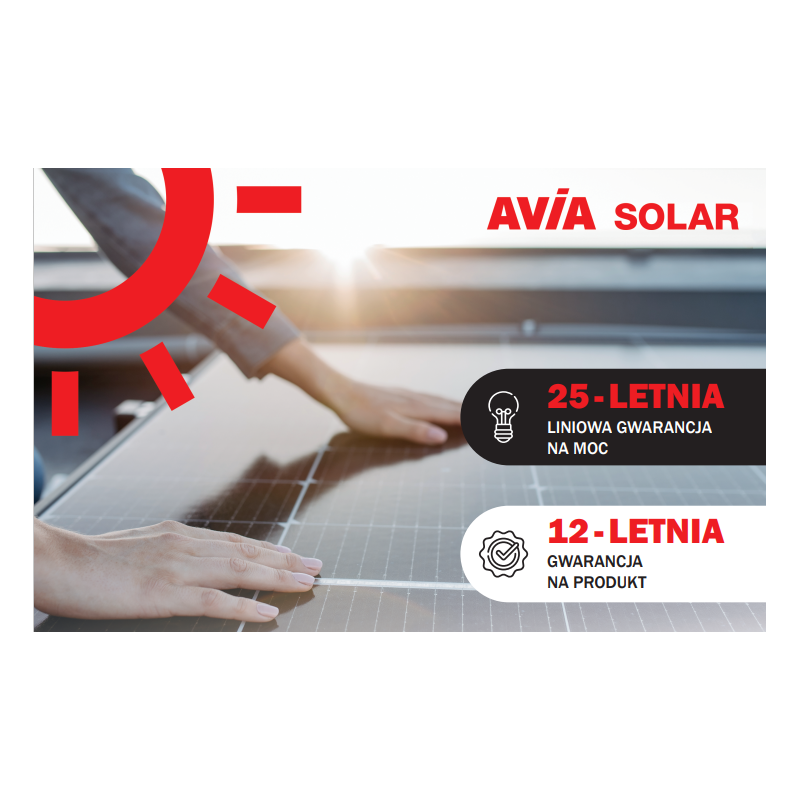 Moduł fotowoltaiczny AVIA Solar Florence 410W SF-BB, monofacjalny, fullblack