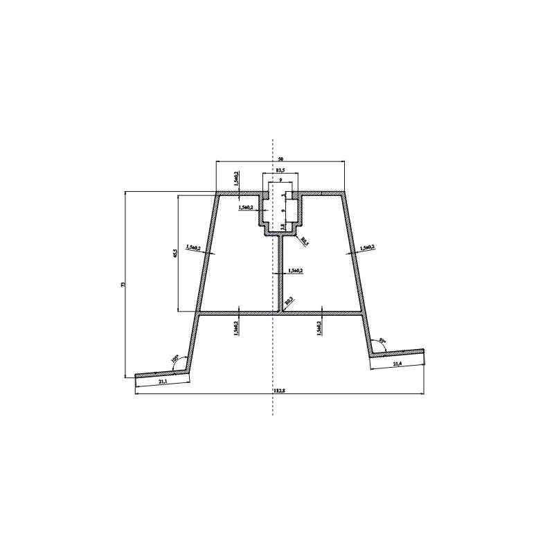 Profil trapezowy pochylony Z-BC-7430 T70 z uszczelką piankową 330 mm